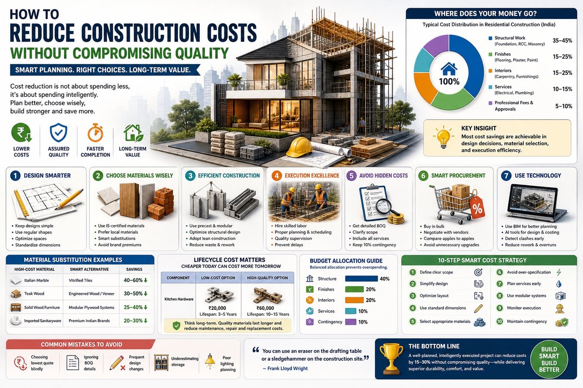 How to Reduce Construction Costs Without Compromising Quality (India ...