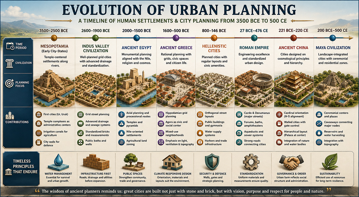 How Ancient Civilizations Planned Cities: Urban Planning Lessons