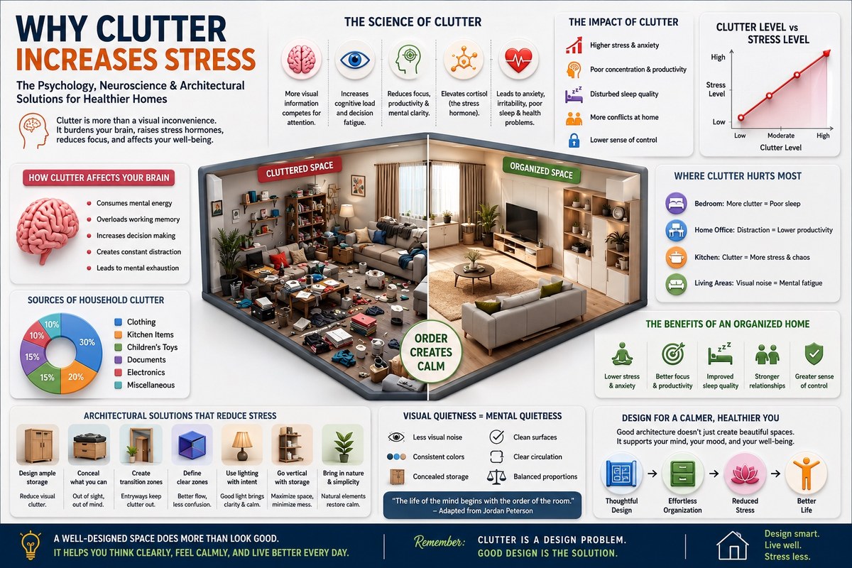 Why Clutter Increases Stress: The Psychology, Neuroscience ...