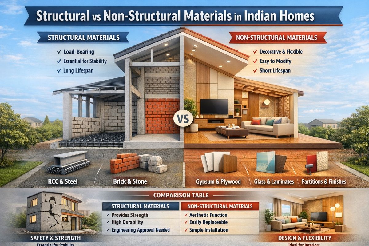 Structural vs Non-Structural Materials in Indian Homes: Complete Guide ...