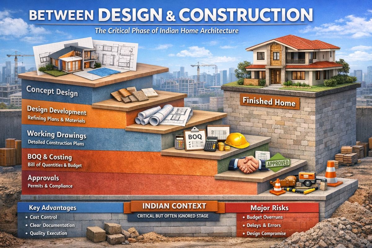 What Happens Between Design and Construction? A Complete Indian Home ...