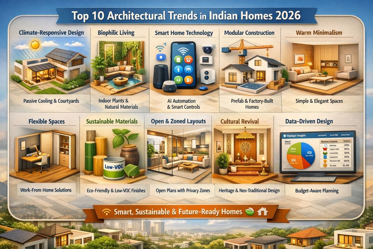 Top Architectural Trends in Indian Homes (2026): Smart, Sustainable ...