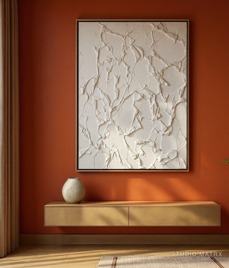 Plaster Impasto Abstract — Terracotta Wall