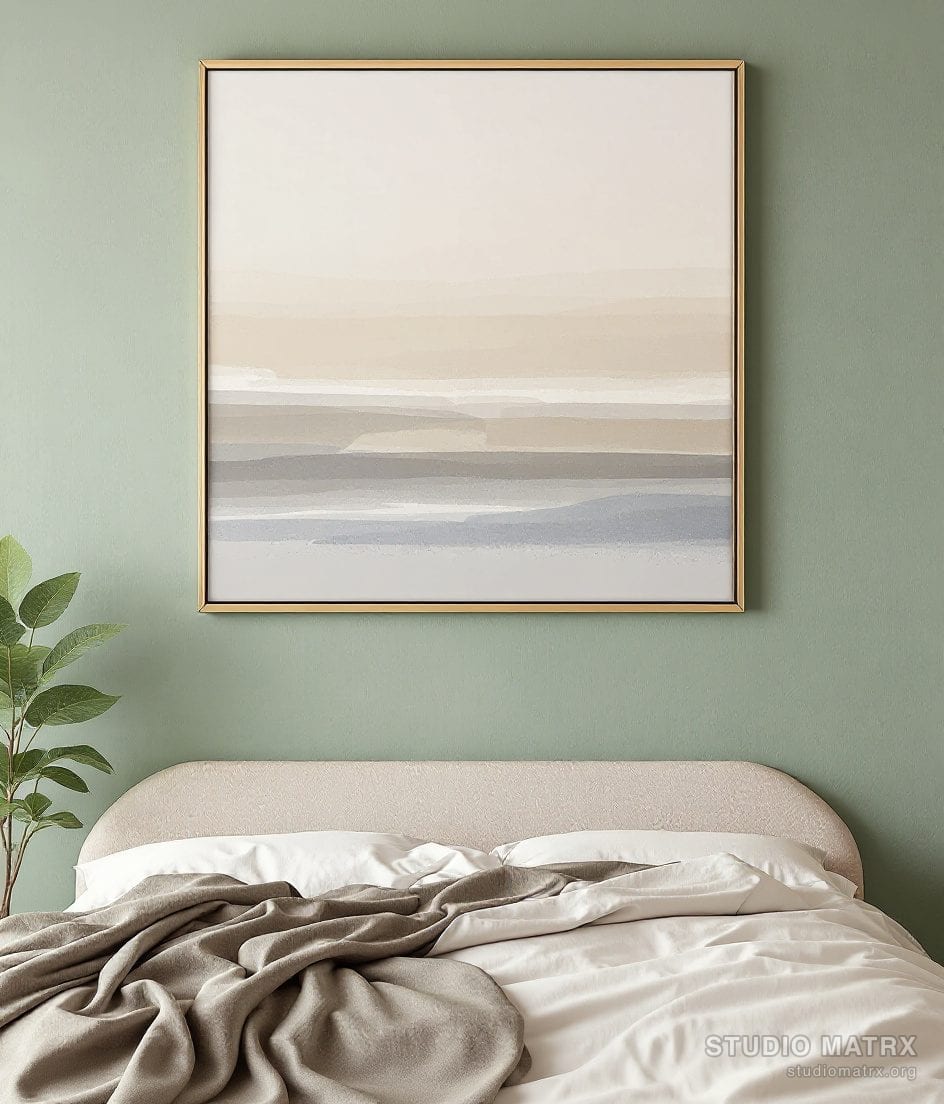 Soft Horizon Abstract — Sage Wall