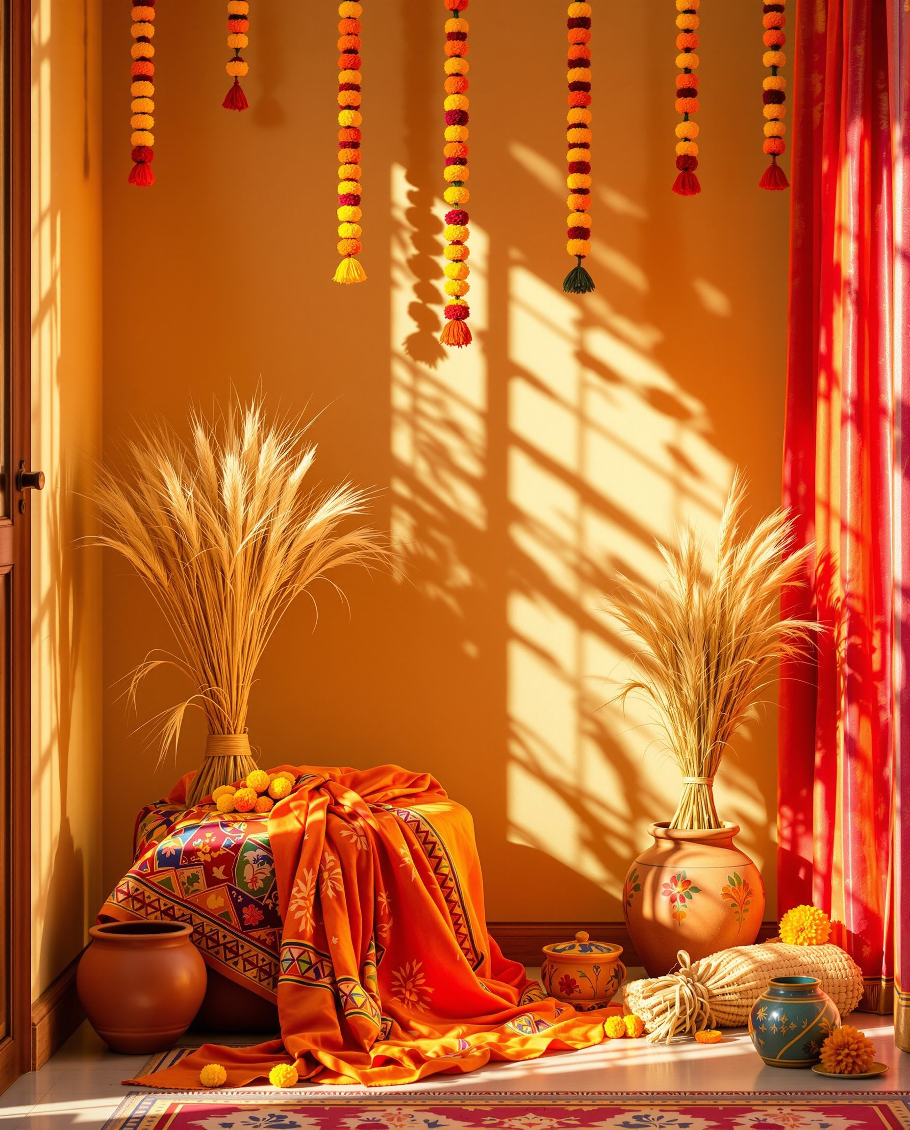 Baisakhi Festive Corner — Marigold & Magenta