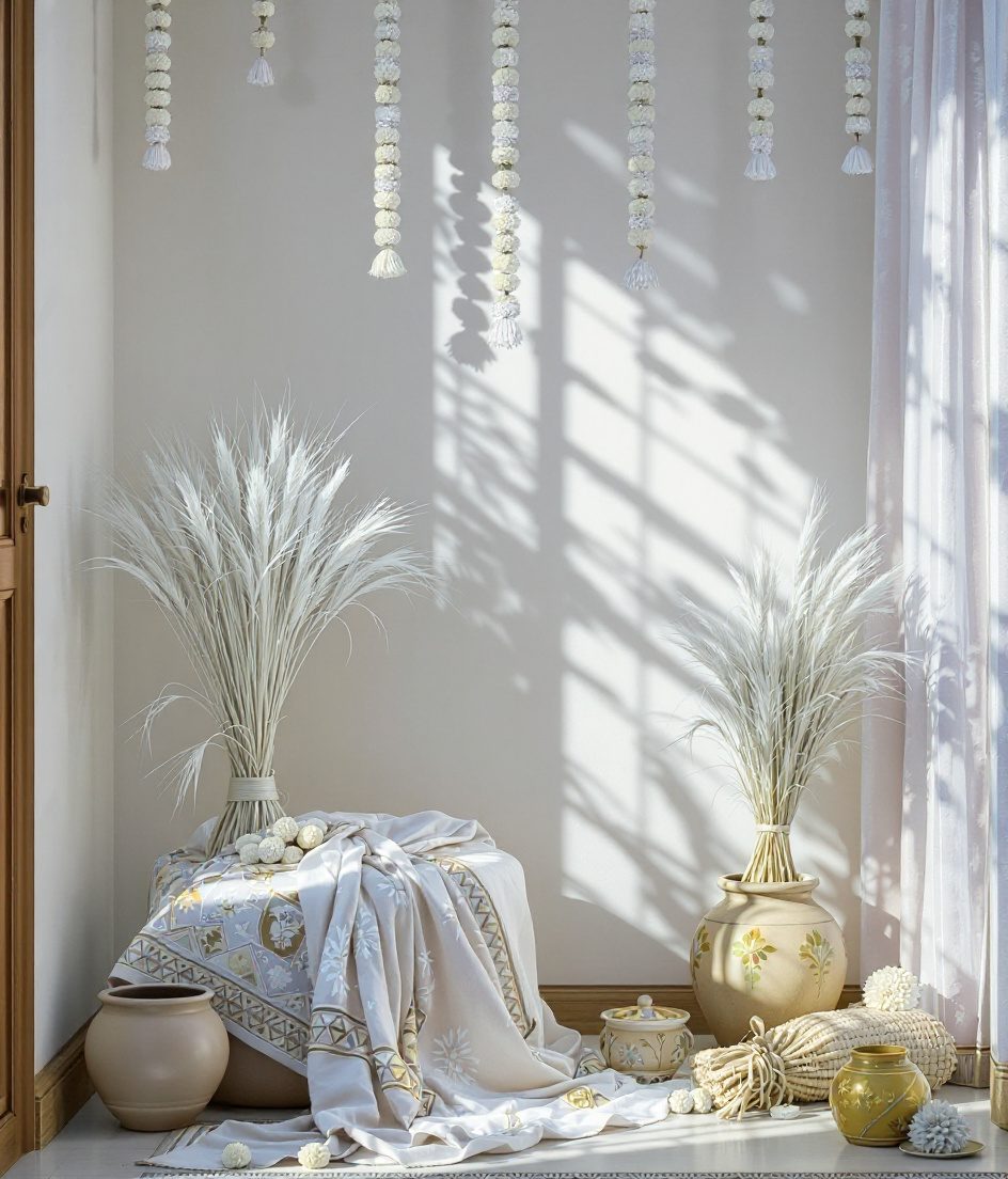 Baisakhi Festive Corner — White & Gold
