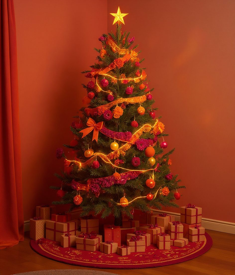 Living Room Christmas Tree — Marigold & Magenta