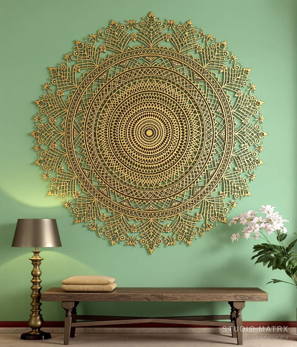 Metal Mandala Wall Art — Sage Wall