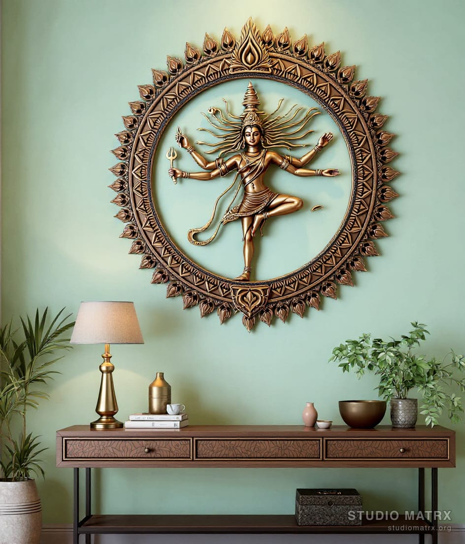 Nataraja Dancer Metal Wall Art — Sage Wall