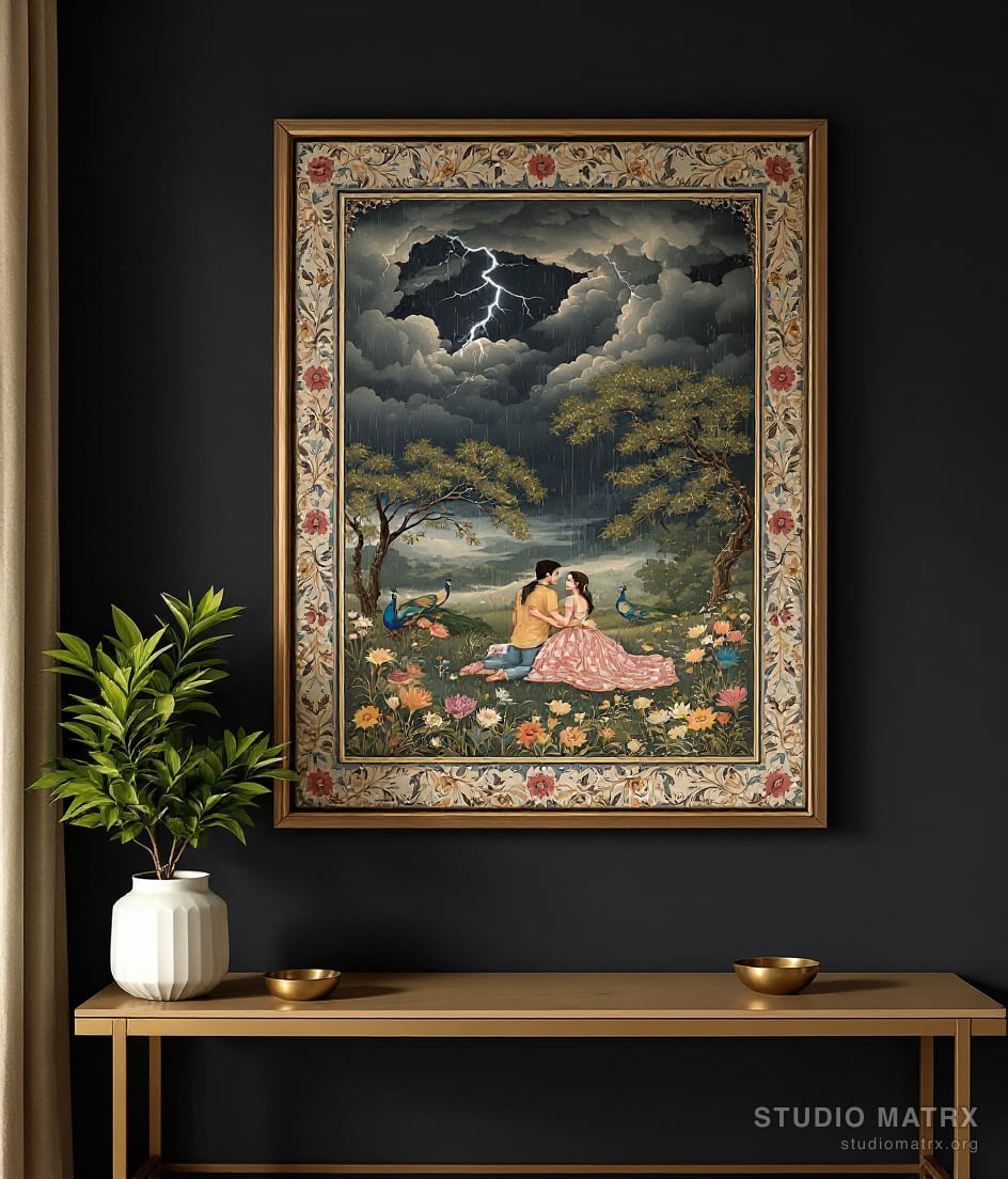 Barahmasa Monsoon Romance — Charcoal Wall