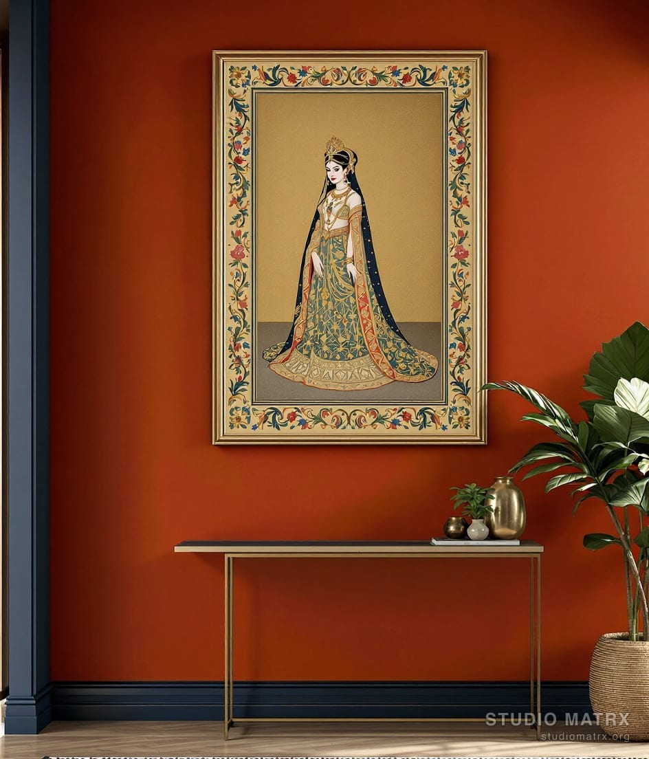 Deccani Noblewoman — Terracotta Wall