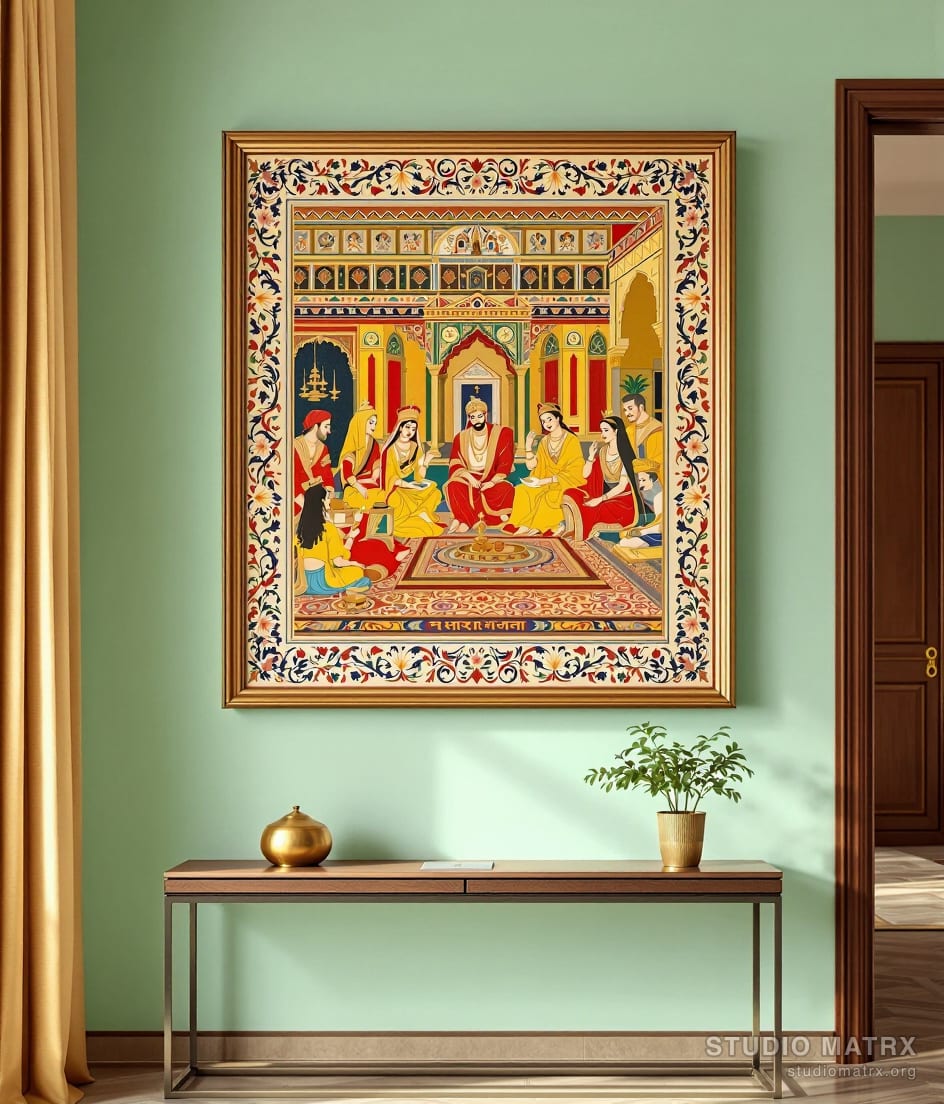 Mewar Royal Court Scene — Sage Wall