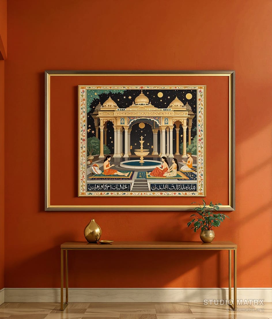 Courtly Pavilion Romance — Terracotta Wall