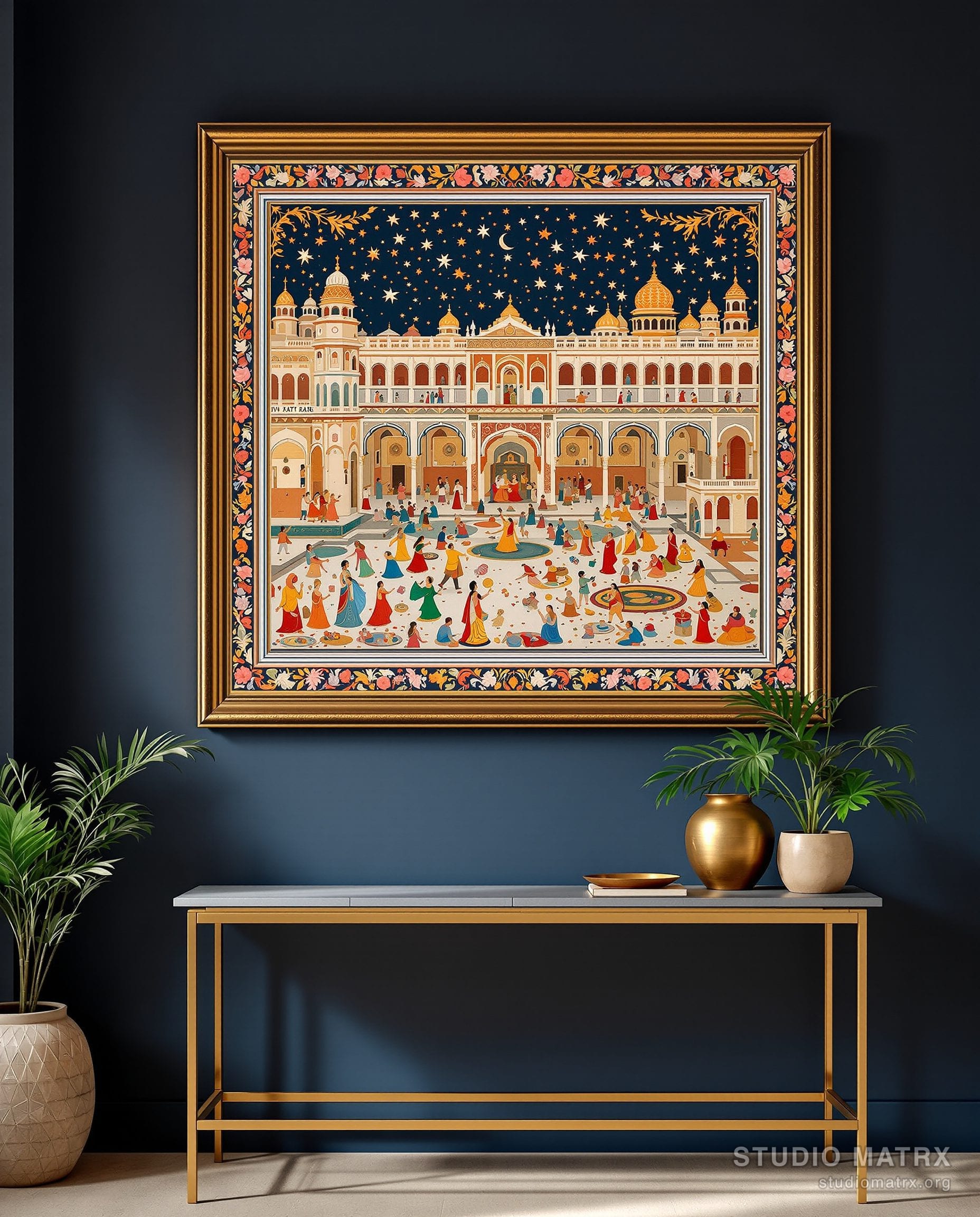 Rajasthani Holi Festival — Navy Wall