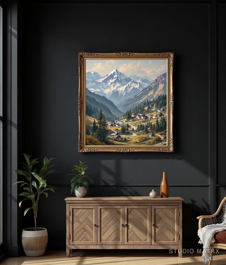 Himalayan Foothills — Charcoal Wall