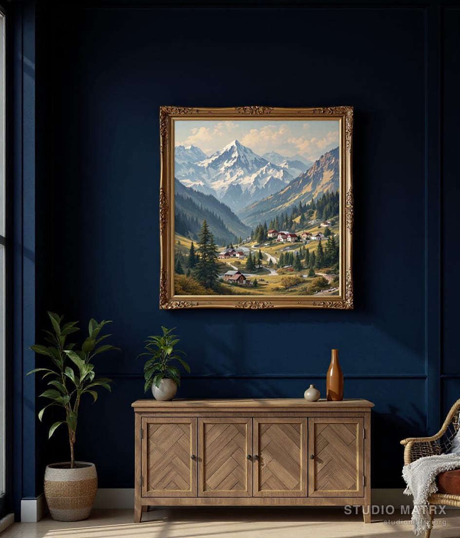Himalayan Foothills — Navy Wall