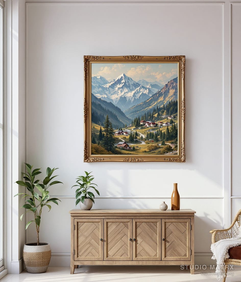 Himalayan Foothills — Warm White Wall