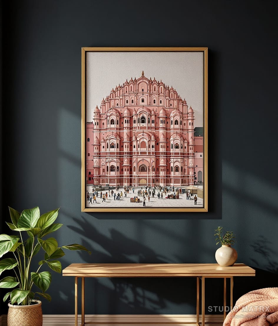 Jaipur, the Pink City — Charcoal Wall