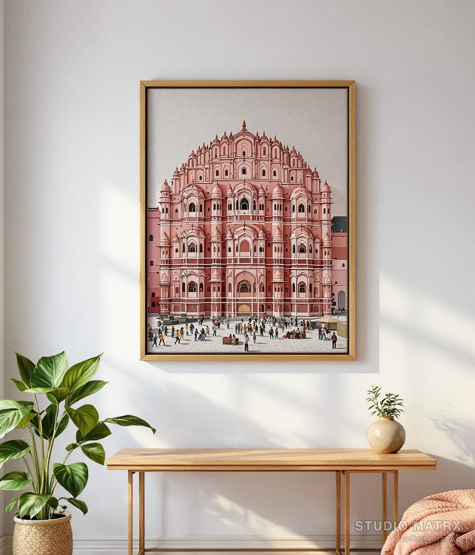 Jaipur, the Pink City — Warm White Wall