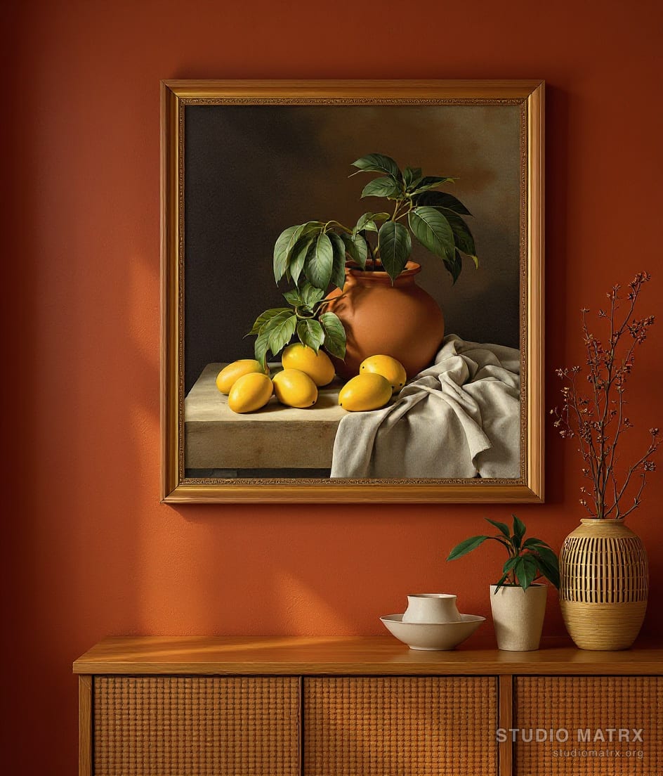 Alphonso Mangoes and Terracotta — Terracotta Wall