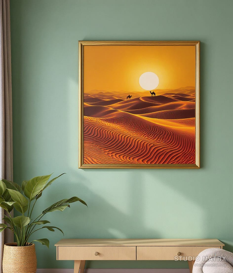 Thar Desert at Sunset — Sage Wall