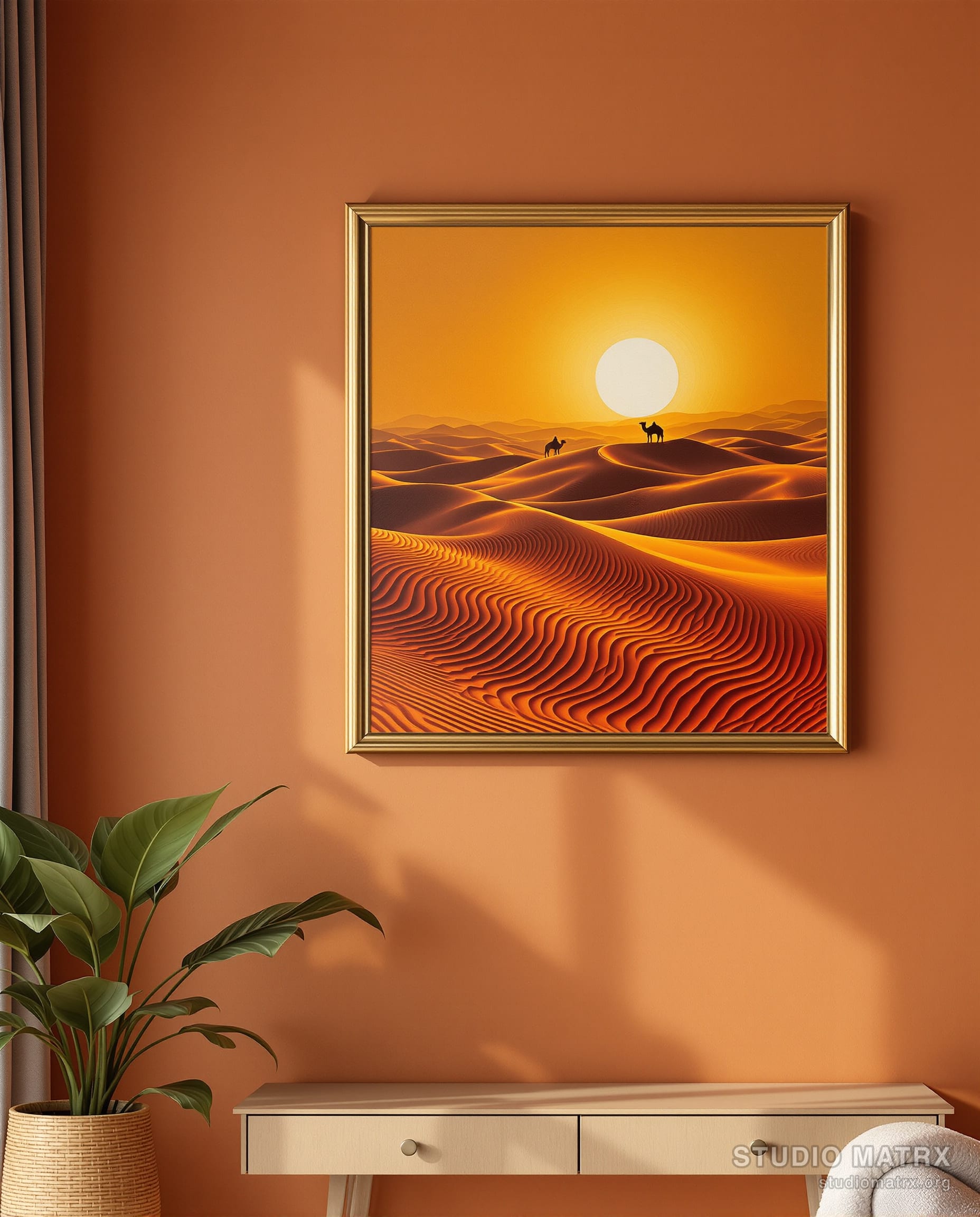 Thar Desert at Sunset — Terracotta Wall