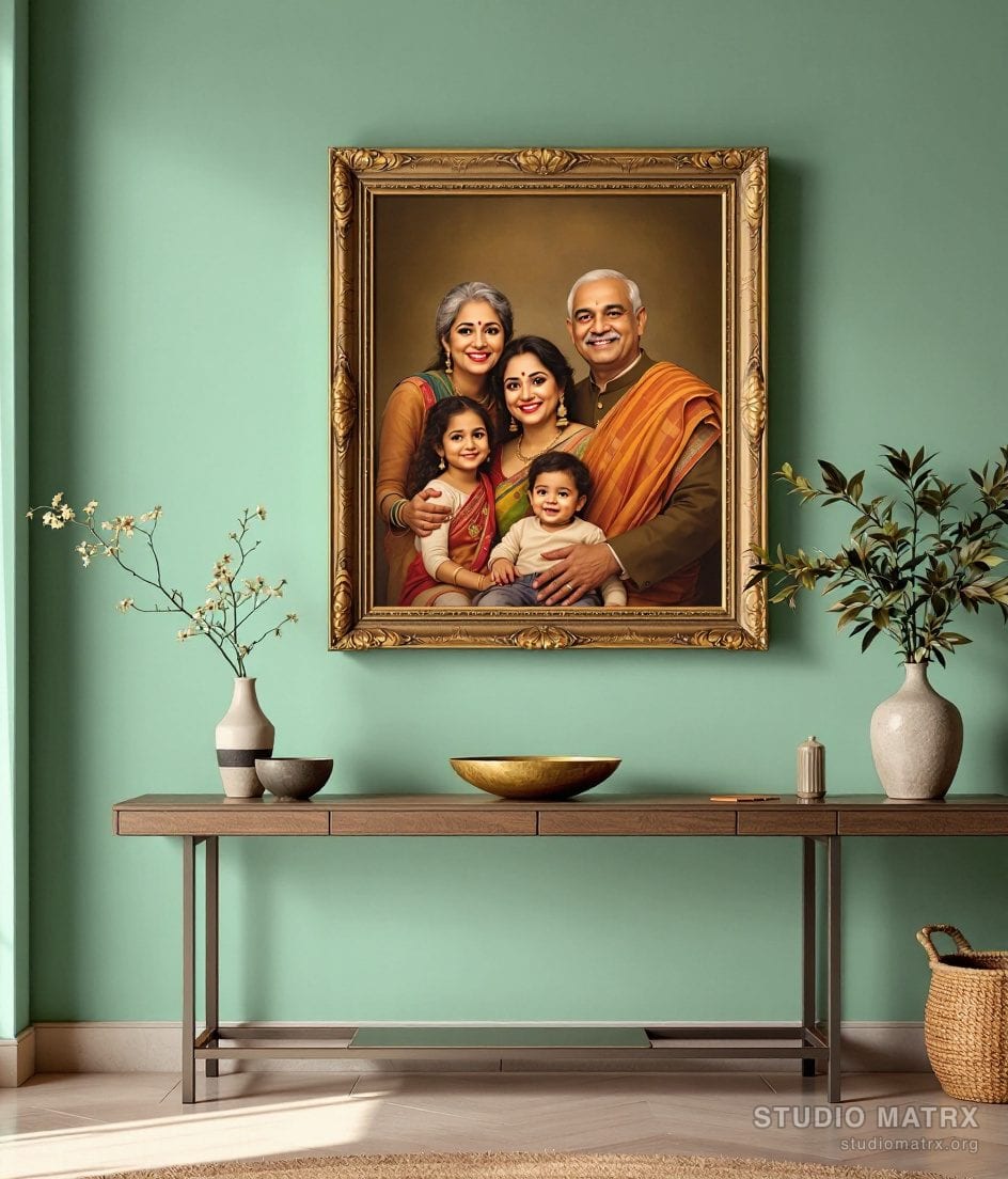 Group Family Portrait — Sage Wall