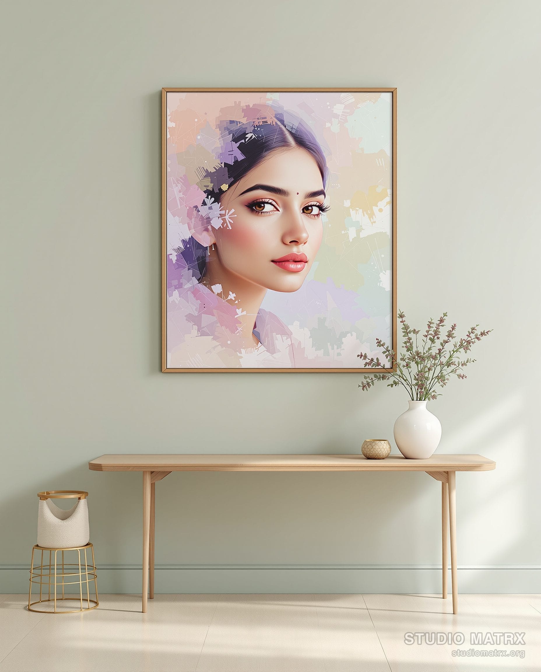 Impressionist Portrait Of A Woman — Sage Wall