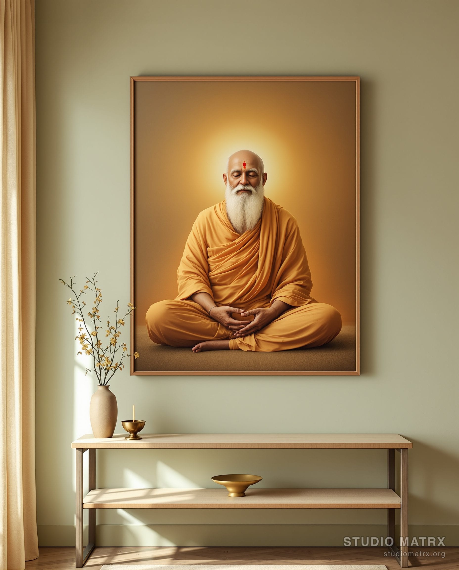 Spiritual Guru Portrait — Sage Wall