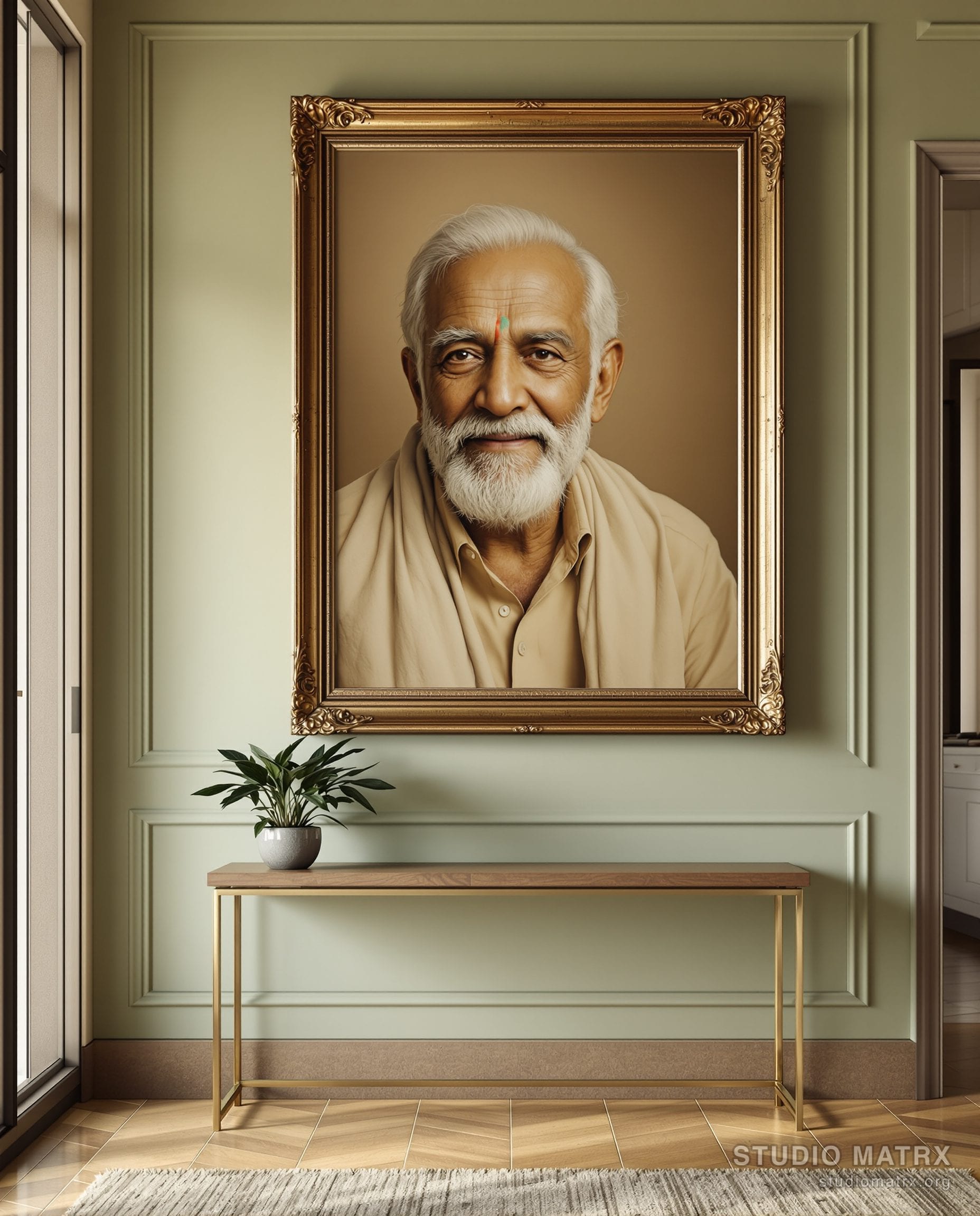 Vintage Portrait Of An Elderly Man — Sage Wall
