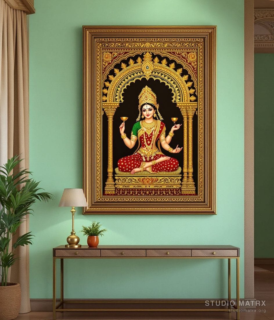 Annapurna Tanjore Painting — Sage Wall