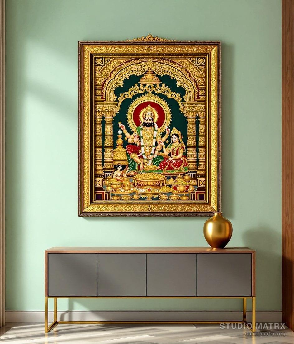 Kubera Lakshmi Painting — Sage Wall