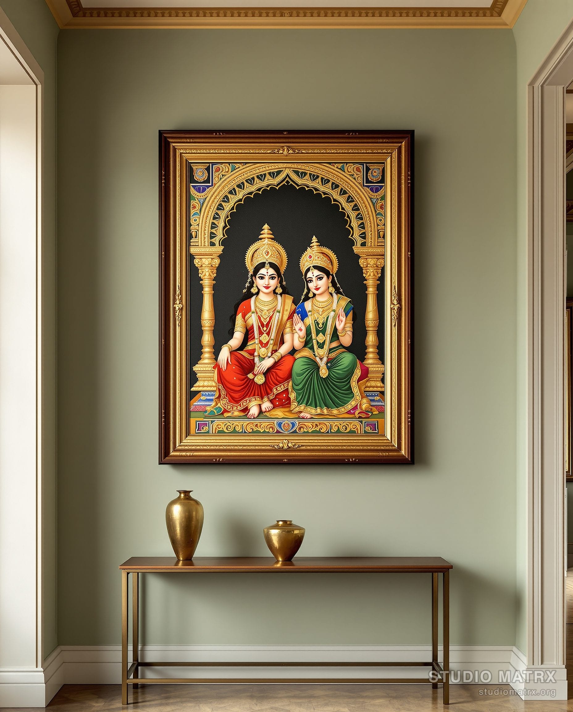 Lakshmi Narayan Painting — Sage Wall
