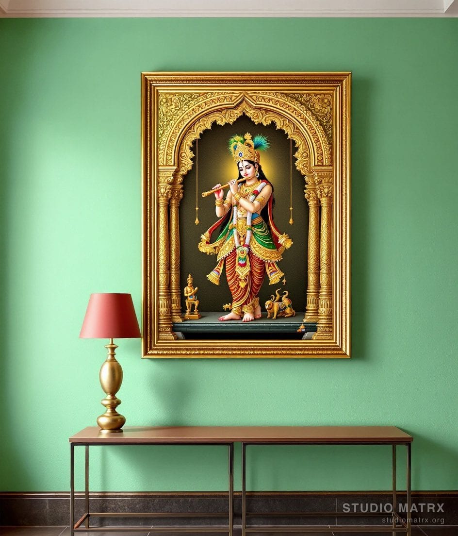 Venugopala Krishna Painting — Sage Wall