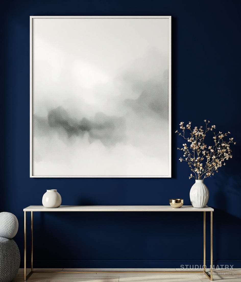 Atmospheric Fog — Navy Wall