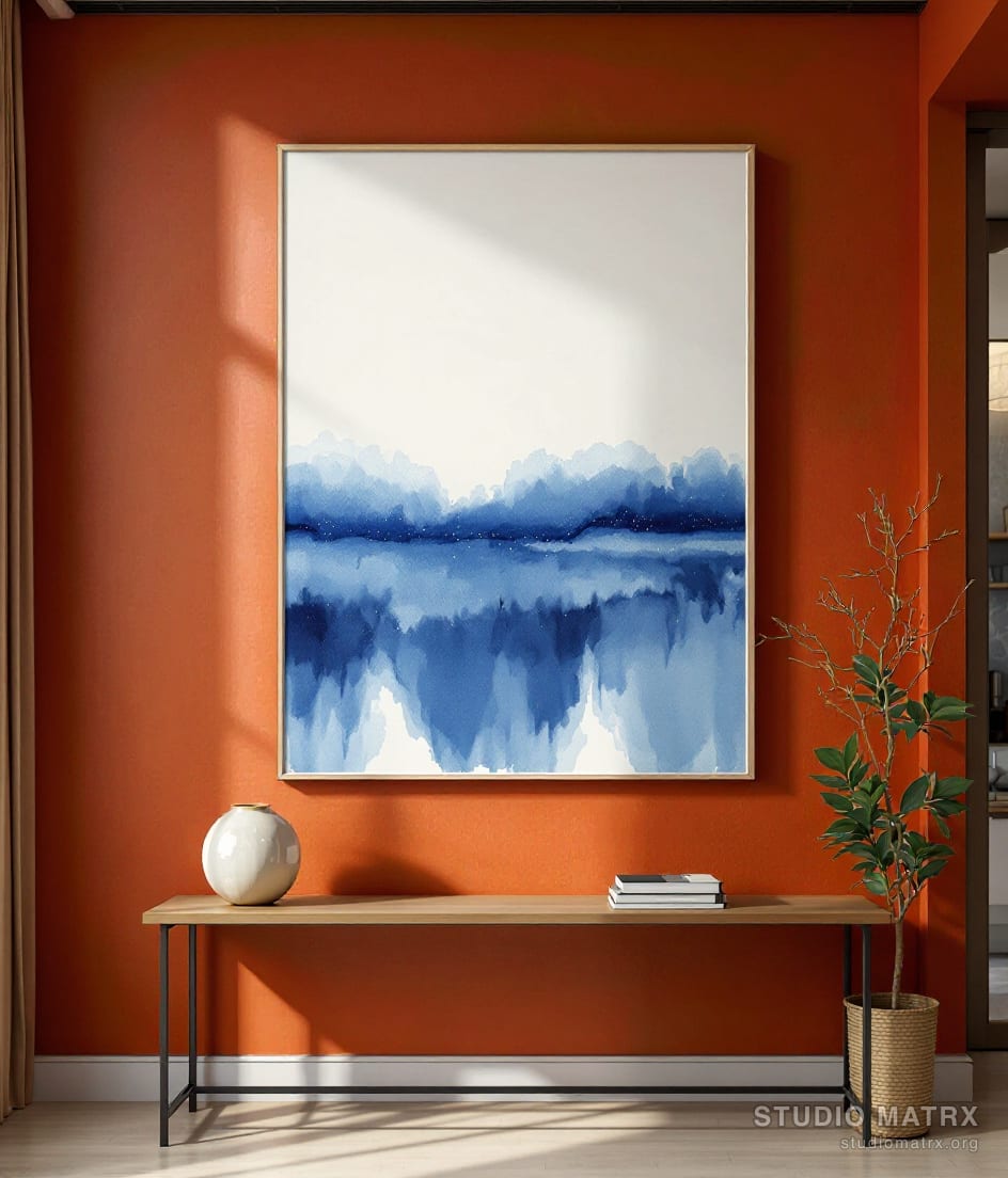 Indigo Wash — Terracotta Wall