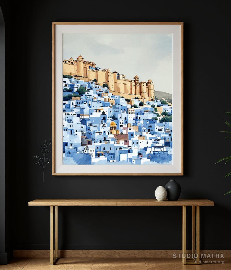 Jodhpur Blue City — Charcoal Wall