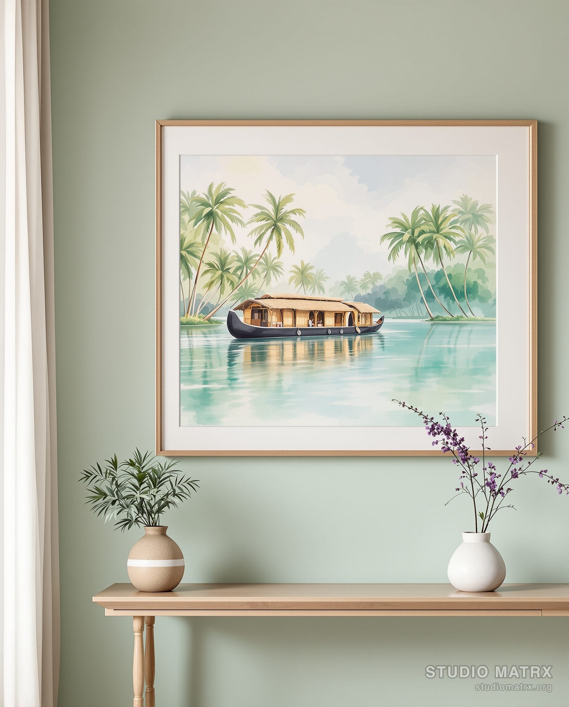 Kerala Backwaters — Sage Wall
