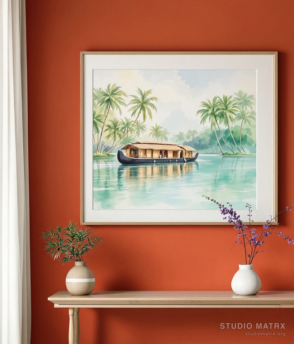 Kerala Backwaters — Terracotta Wall