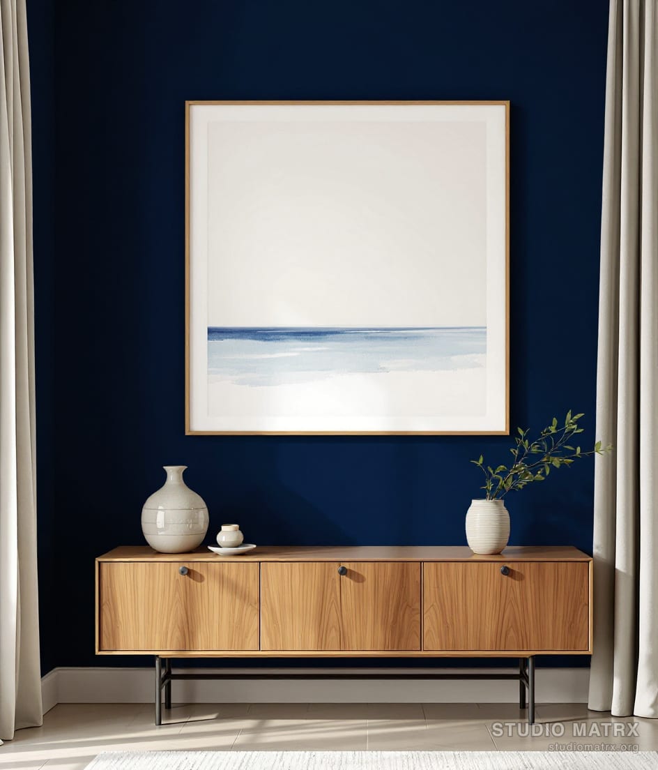 Minimal Horizon — Navy Wall