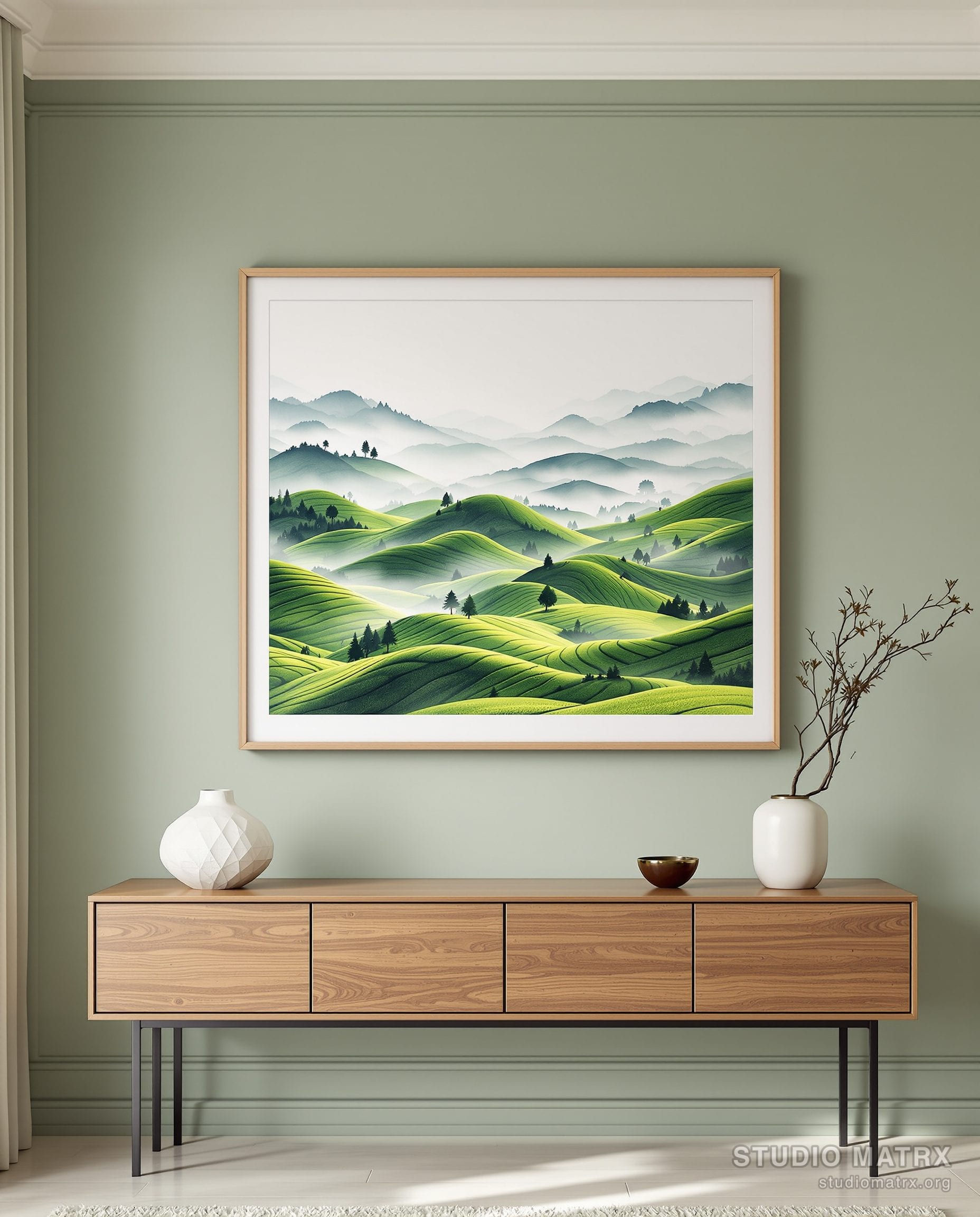 Munnar Tea Hills — Sage Wall