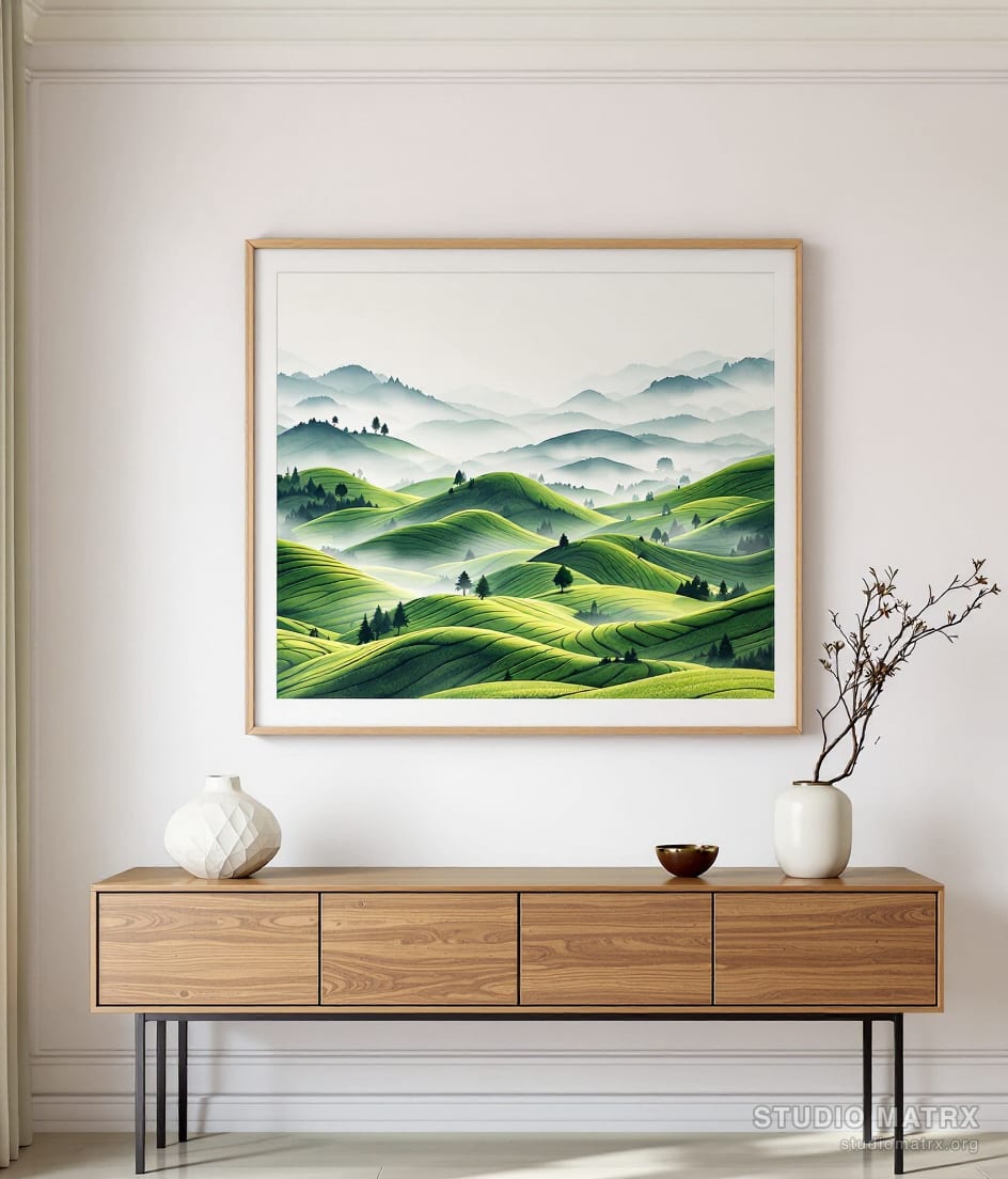 Munnar Tea Hills — Warm White Wall