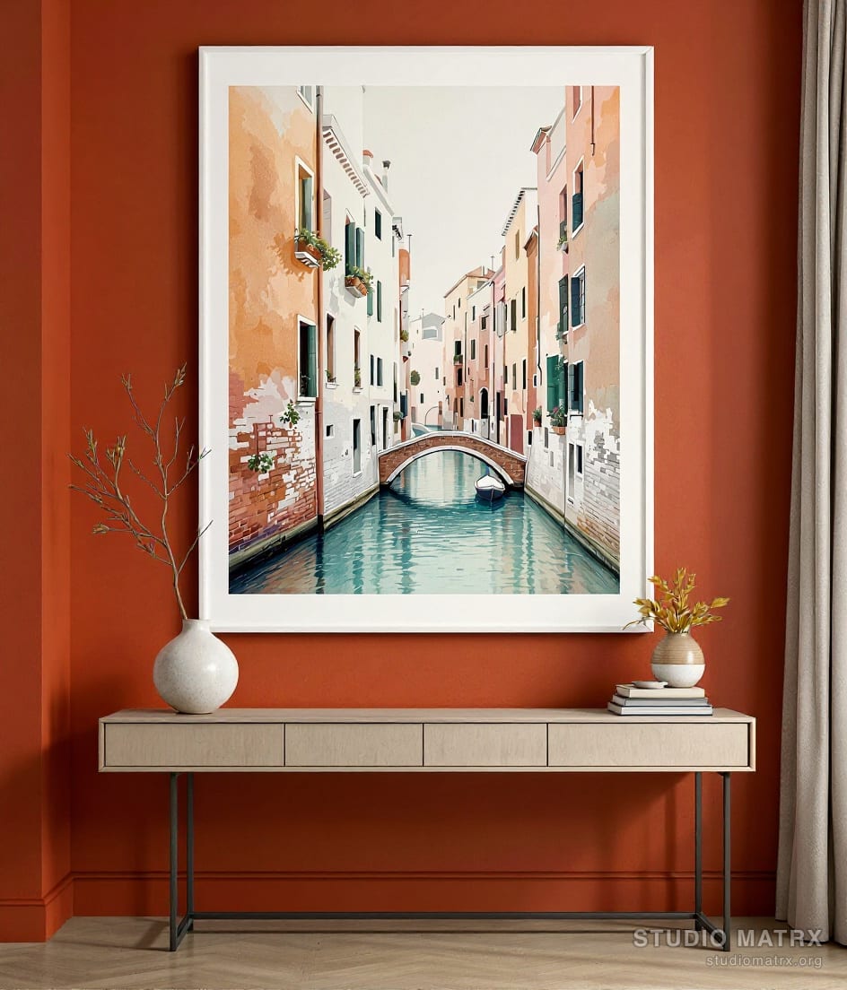 Venetian Canal — Terracotta Wall