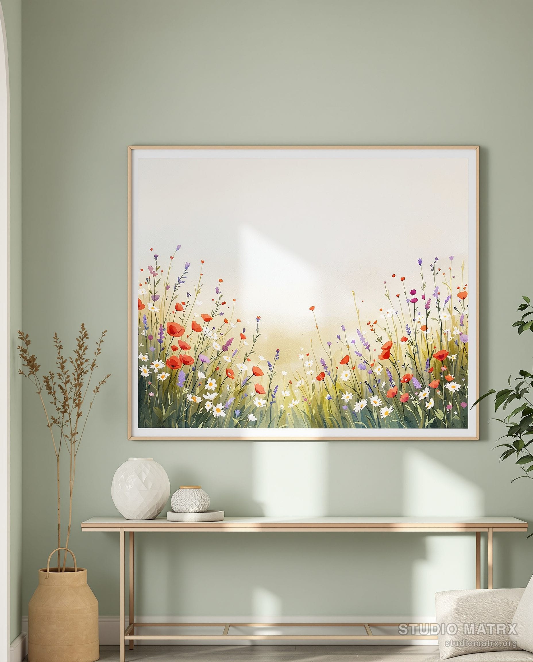 Wildflower Meadow — Sage Wall
