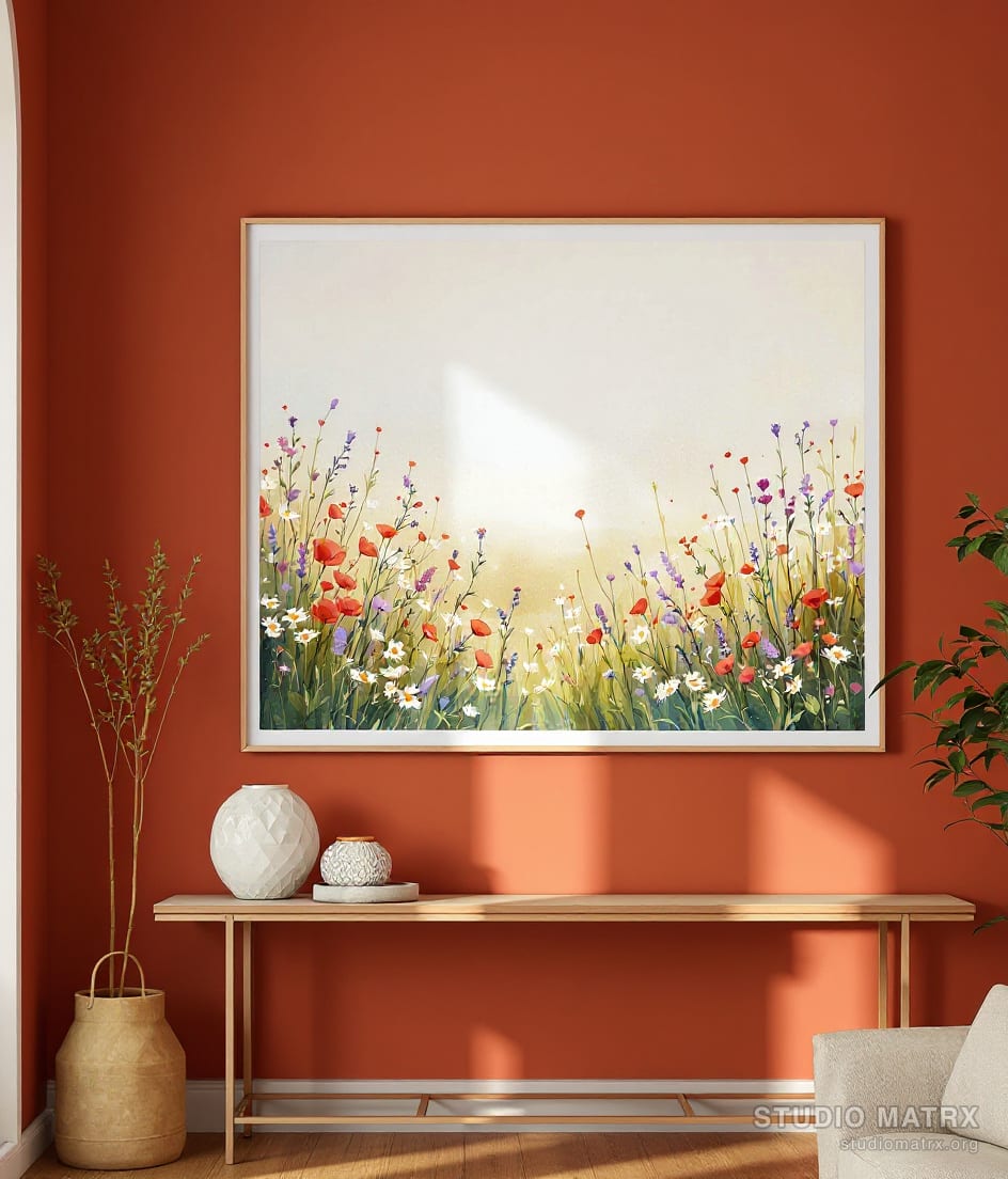 Wildflower Meadow — Terracotta Wall