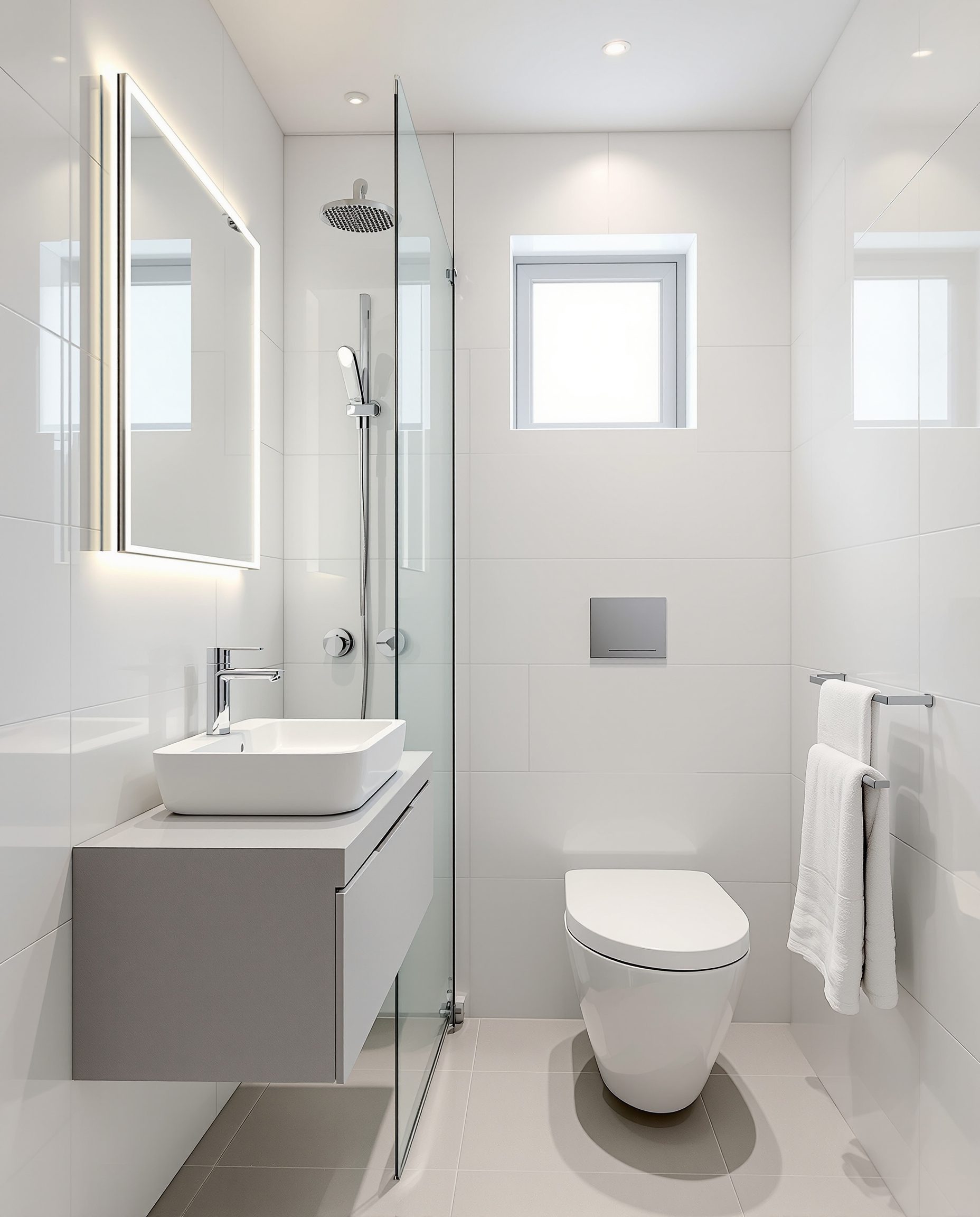 Compact 3×5 ft Bathroom