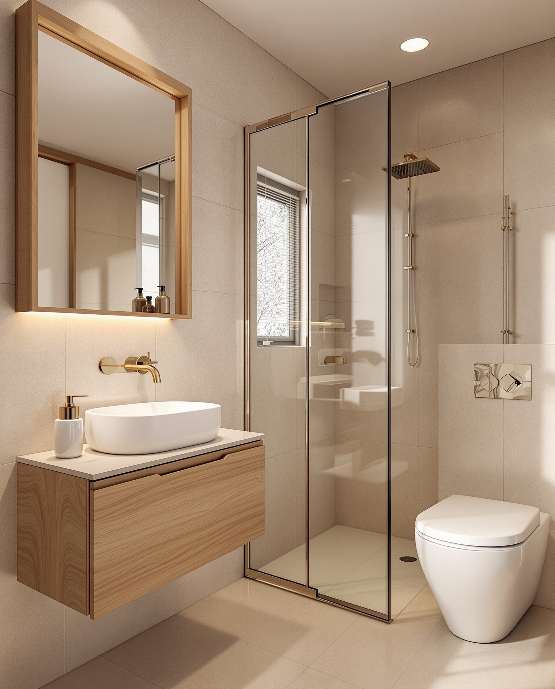 Compact 4×6 ft Flat Bathroom