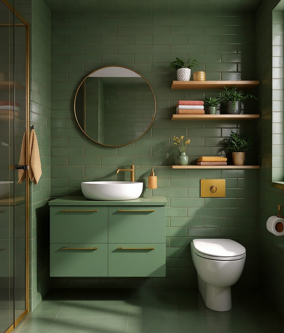 Kids-Friendly Family Bathroom — Sage & Brass