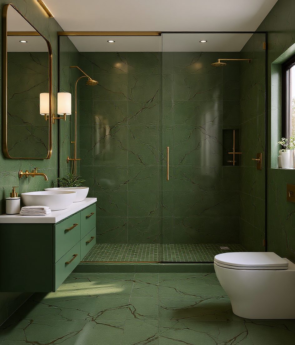 Master Ensuite With Walk-In Shower — Sage & Brass