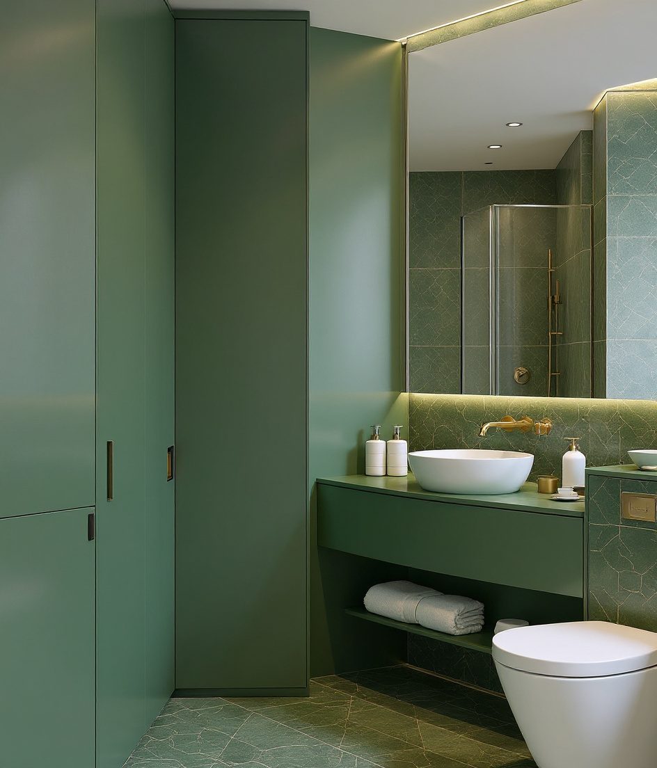 Master Ensuite With Dressing Area — Sage & Brass